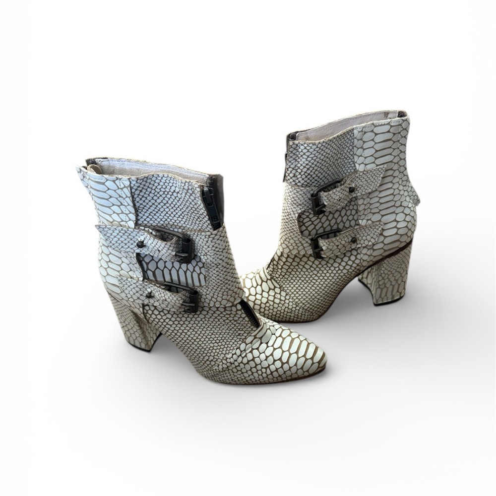 Freebird by Steven Snakeskin Patterned Ankle Boots
